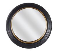 Home Deco Factory – Miroir Oko – Convexe, rond, noir et or