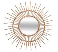 univers decor Montage Mural Miroir déco rotin diamètre 76 cm Atmosphera