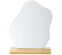 Miroir Décoratif à Poser de Forme Irrégulière 22 x 19 cm en Bambou Clair Lozere