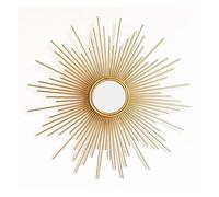 Miroir Décoratif En Métal, Décorations Murales, Lunettes De Soleil Dorées, Décoration Murale Créative De Fond De Salon, Décoration De Maison(Dia. 60cm)