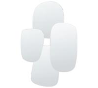Miroir Décoratif Mural Style Moderne 80 x 120 cm Argenté Vouzon