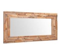 vidaXL Miroir décoratif Teck 120 x 60 cm Rectangulaire