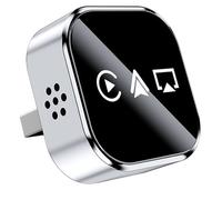 Miroir d'Écran pour Voiture, Lecteur de Conion Filaire sans Fil, Dispositif de Retransmission d Écran, pour Lien Audio Véhicule Appairage Visionnage de Films