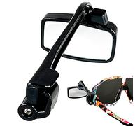 Miroir d'équitation à lunettes - Lunettes de soleil - Rétroviseurs de vélo - Rétroviseurs légers - Lunettes d'adaptation à 360° - Rétroviseur de montage U7e1 - Rétroviseur de vélo pour le cyclisme