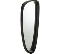 Miroir design 33x6,8x79 cm en verre et bois noir Noir G