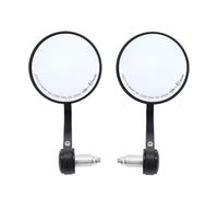 Miroir D'extrémité De Guidon De Moto M8 Vis Universelle Rotative De 8MM Poignée De Lentille Latérale Gauche Droite Accessoires En Verre Rétroviseurs Latéraux(Round Mirror)