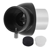Miroir Diagonal à Angle Rond de 45 degrés, Accessoire de télescope astronomique d'interface de 1,25 Pouces, Miroir entièrement Positif avec Couvercle, Plastique de Haute qualité
