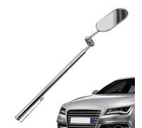 Miroir D'Inspection Avec Léger Miroir Mécanique, Miroir Télescopique, Rotation Autour De 360 Degrés, Peut Être Plié Ensemble, Miroir Rétractable Elliptique En Acier Inoxydable Robuste