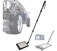 Miroir d'inspection sous véhicule 17 × 20 cm avec lumière LED, miroirs convexes télescopiques à Tige réglable de 36~120 cm pour ateliers Automobiles, mécaniciens, inspecteurs