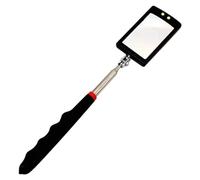 Miroir d'Inspection Télescopique à LED | Outil de Ramassage Magnétique | Miroir Réglable Pivotant 360° Rond & Carré, Aimant Télescopique à Poignée Flexible pour Réparation Automobile et Atelier