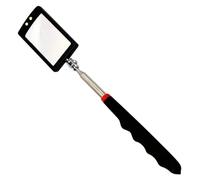 Miroir d'inspection télescopique à LED, outil de ramassage magnétique, outils automobiles à aimant télescopique à poignée flexible et miroir d'inspection carré réglable pivotant à 360°