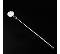 Miroir d'inspection télescopique automatique avec lentille ronde en acier inoxydable de 30 mm, rotule pivotante à 360° et tige d'extension réglable pour automobile, bricolage (A (30 mm)