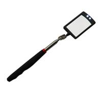 Miroir d'inspection télescopique avec 3 LED blanches 84x52 mm 87 cm Miroir de surveillance