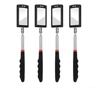 Miroir d'inspection télescopique avec lumière LED - Tige flexible rotative à 360 degrés pour les zones difficiles à atteindre, mécanique extensible de 290 à 880 mm