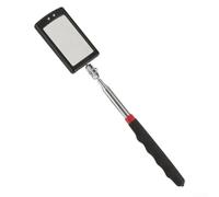 Miroir d'inspection télescopique avec lumières LED brillantes, joint pivotant et poignée extensible pour mécanicien automobile et bricolage à domicile