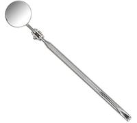 Miroir D'Inspection Télescopique Rond en Argent, Miroir De Vue d'angle Extensible, Acier Inoxydable Et Verre, Ø3/5Cm (Ø3Cm) Traitement Pratique