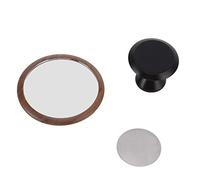 Miroir d'observation du débit de café réfléchissant avec rotation multidirectionnelle et base noire