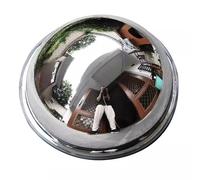 Miroir Dôme Intégral en Acrylique, Miroir de Sécurité Convexe avec Bordure Noire, Angle de Vision à 360°, pour Allée, Route, Magasin, Garage, Parking, Points Morts, Intérieur et Extérieur(80cm/32in)