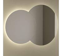 Miroir DOPPIO double circulaire avec luminaire led (20 W-4000ºK.) IP44 - SALGAR 103355