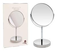 Miroir double face sur pied en métal