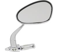 Miroir droit, fixation intérieure du guidon, tige courte, construction massive
