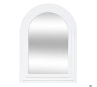 Miroir ""Emily"" en bois H55cm blanc - Atmosphera createur d'interieur