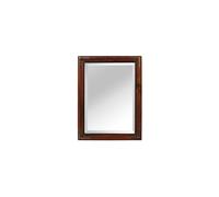 Miroir en bois de manguier marron, carré, à fixer, épaisseur 2 cm - Chehoma, Laiton - 61x46 cm