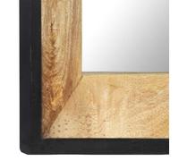Miroir en bois de manguier - WIENS - 110x50 cm - Brun - Artisanal - Finition naturelle - Rectangulaire