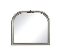 Miroir en bois de paulownia - L. 90 x H. 81 cm - Argenté - IZEY