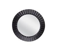 Miroir en fonte plissé noir 39 cm - Table Passion - Noir - Fonte Aluminium