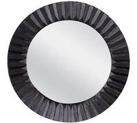 Miroir en fonte plissé noir 39 cm - Table Passion - Noir - Fonte Aluminium