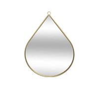 Atmosphera Miroir mural Goutte en métal 39 cm Or