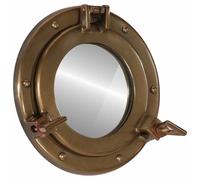 Miroir en Forme de Hublot Mural Décoration Maison Aluminium et Verre vidaXL