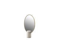 Miroir en marbre blanc Oval