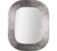 Miroir en métal argenté 40x50 cm - - Argent - Métal