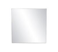 Miroir en métal noir, carré, à fixer, miroir de salle de bain - Pomax, Palace - 118x3x118 cm