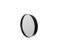 Miroir en métal noir, rond, à fixer, taille L - White Label, Raj - Ø75 cm, H8 cm