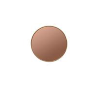 Miroir en métal or, rond, à fixer - Chehoma, Or - Ø120x1 cm