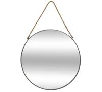 Miroir en métal rond Atmosphera - Ø 55 cm - Gris
