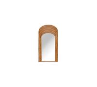 Miroir en rotin beige, à fixer, rectangulaire - Chehoma, Barbade - 129x63x2 cm