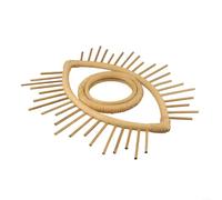 Miroir en rotin en forme d'œil, à suspendre au mur, décoration d'intérieur bohème pour chambre à coucher, salle de bain, salon, design tissé à la main