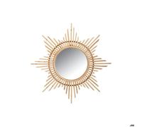 Miroir en rotin naturel Étoile