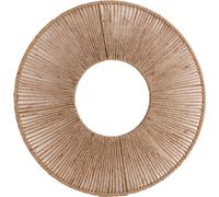 Miroir encadré en rotin Hestia 24in WD870 (Taille unique) (Marron)