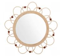 Atmosphera Miroir enfant "Campagne" rotin D38 cm