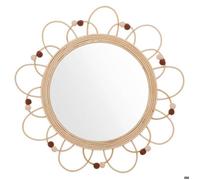 Miroir Campagne en rotin D38cm