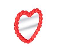 - Miroir Enfant Cour Torsadé "Amour" 33cm Rouge