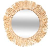 Miroir enfant "Lion" - raphia D. 38 cm - Atmosphera créateur d'intérieur