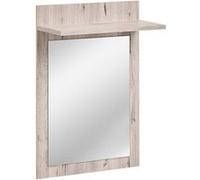 Miroir Étagère en Bois "Gustavo" 88cm Naturel Naturel G