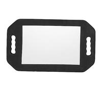 Miroir extérieur en Mousse, Miroir rectangulaire avec Garniture, de Maquillage incassable, à Main en Mousse, de Maquillage en se, rectangulaire en