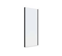 Emuca - Miroir extractible pour l'intérieur de l'armoire, Miroir intérieur réglable pour Armoire, 340 x 1000 mm, Peint en Noir texturé